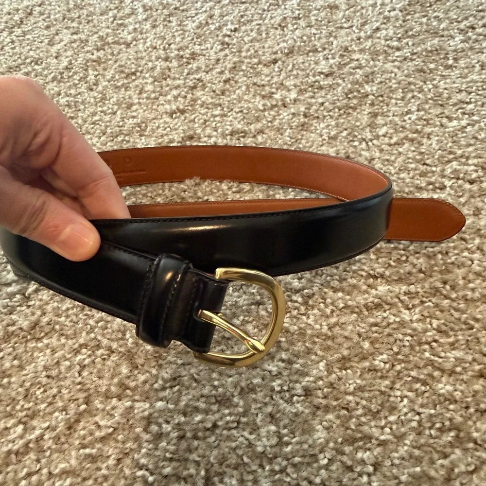 Vintage Coach Cowhide leather belt 38